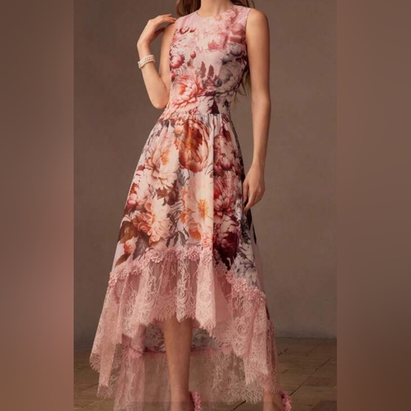 NWT MOTF Orange and Brown  Scoop Neck Sleeveless Sundress Sz XS - Picture 1 of 7